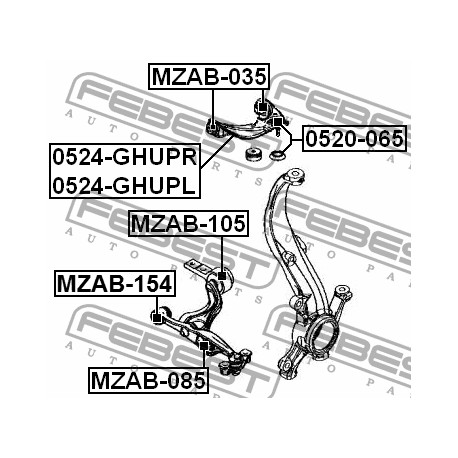 GP9A-34-200A Mazda тампон носач
