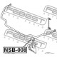 54613-4P007 Infiniti Nissan тампон стабилизираща щанга