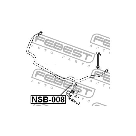 54613-4P007 Infiniti Nissan тампон стабилизираща щанга