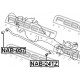 54582-VC110 Nissan тампон задна напречна щанга