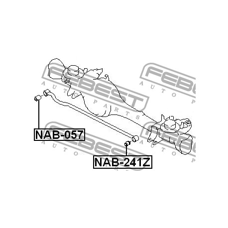 54582-VC110 Nissan тампон задна напречна щанга