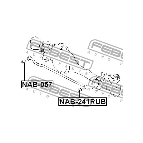 55130-VC000 Nissan тампон задна напречна щанга