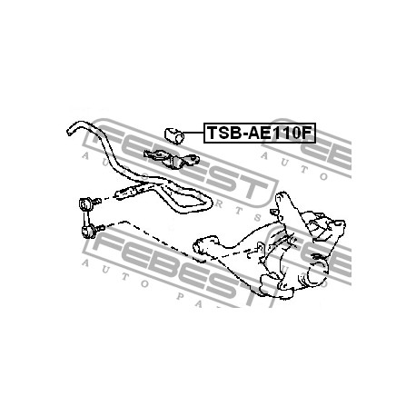 48815-12280 Toyota тампон стабилизираща щанга