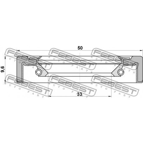 90310-35010 Lexus Toyota семеринг диференциал 35X50X9.5