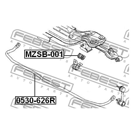 GA2A-28-156A Mazda тампон стабилизираща щанга