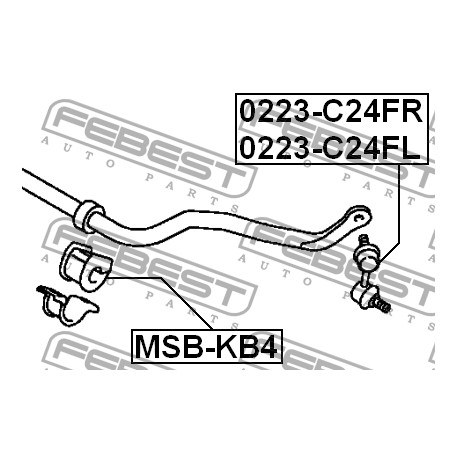 MR992317 Mitsubishi тампон стабилизираща щанга