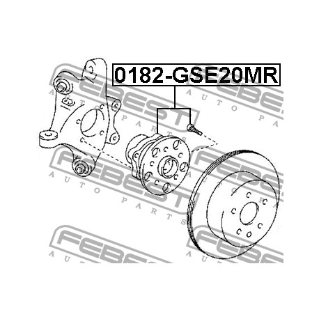 42410-30020 Lexus Toyota главина задна комплект