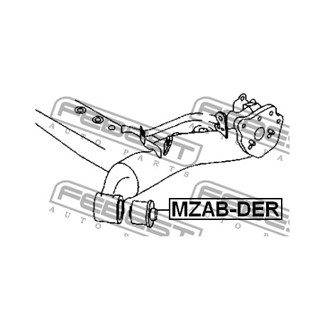 D651-28-460 Mazda тампон заден мост