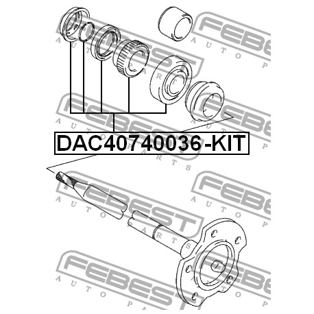 43591-54J00 Suzuki лагер главина комплект