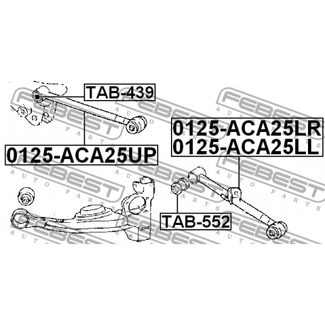 48720-42020 Toyota щанга задна напречна дясна