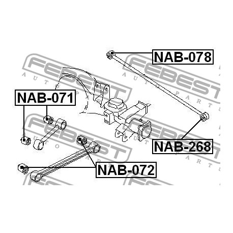 55110-VB000 Nissan тампон надлъжен носач