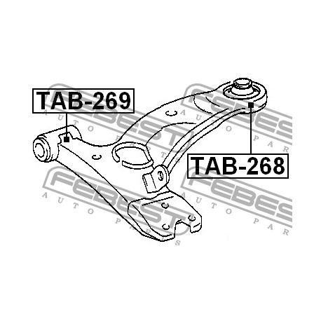 48068-20381 Toyota тампон носач