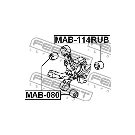 4110A033 Chrysler Dodge Mitsubishi тампон носач