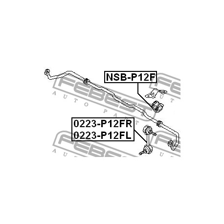 54613-AU005 Nissan тампон стабилизираща щанга