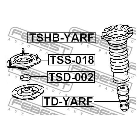48157-52010 Toyota прахозащитен комплект за един амортисьор