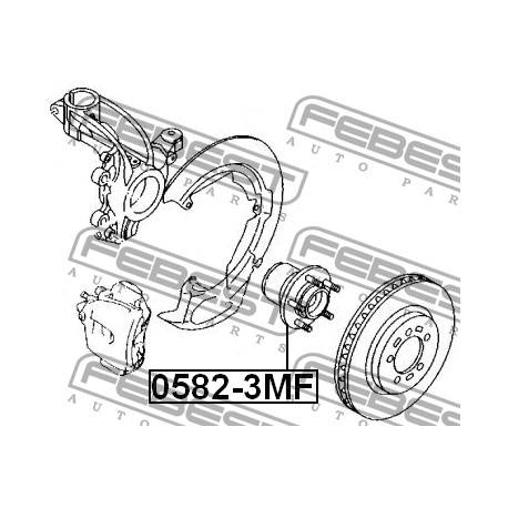 BP4K-33-15XB Mazda главина задна