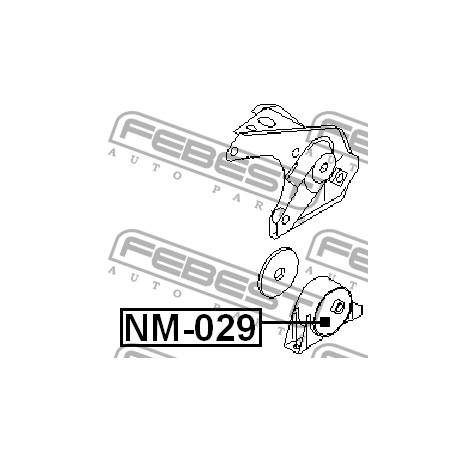 11320-4M400 Nissan тампон двигател заден