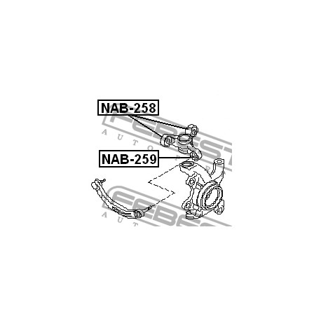 54591-AU000 Nissan тампон преден шенкел
