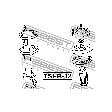 48331-12150 Toyota прахозащитен комплект за един амортисьор