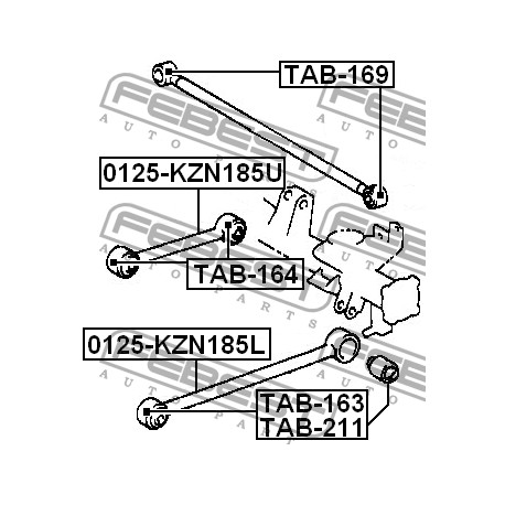 48720-35051 Toyota щанга задна надлъжна долна