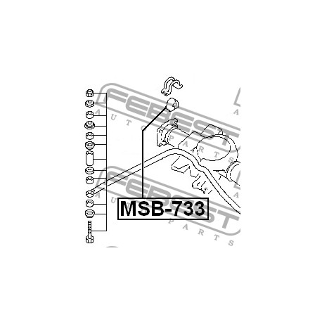 MB109219 Mitsubishi тампон стабилизираща щанга Ф18