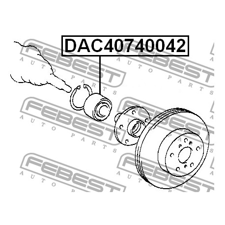 90363-40066 Toyota лагер главина комплект