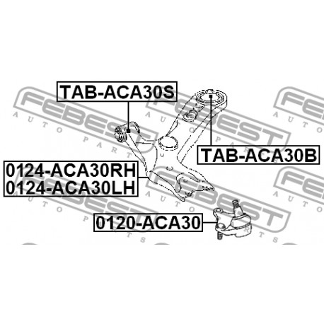 48068-42050 Lexus Toyota тампон носач заден