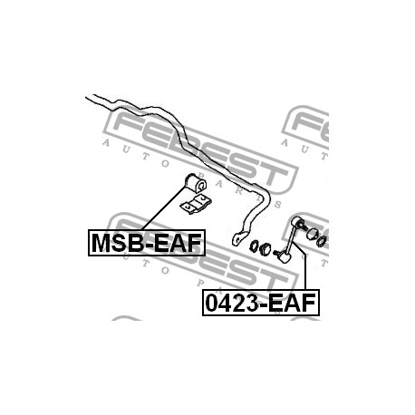 MR244116 Mitsubishi тампон стабилизираща щанга Ф18