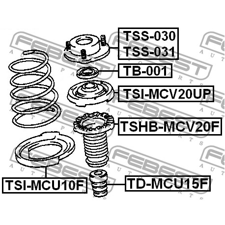 48157-33030 Lexus Toyota маншон амортисьор