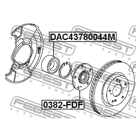 44300-SNA-951 Honda лагер за главина комплект
