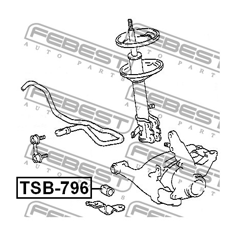 48815-12230 Toyota тампон стабилизираща щанга