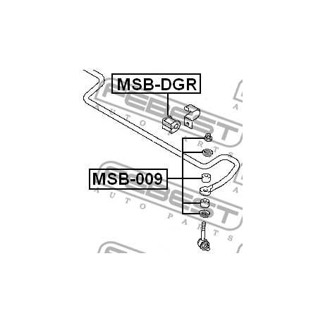 MR455019 Mitsubishi тампон стабилизираща щанга