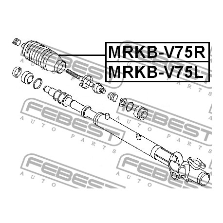 MR510271 Mitsubishi маншон кормилна рейка ляв