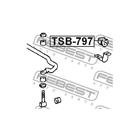 48815-60121 Toyota тампон стабилизираща щанга