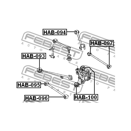 52350-SEA-000 Honda тампон заден напречен носач