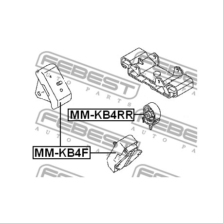 MR992670 Mitsubishi тампон двигател ляв/десен