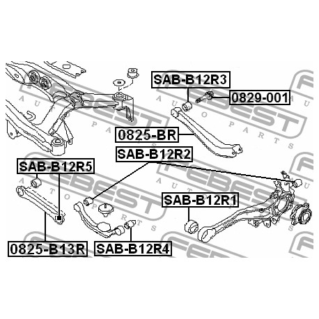 20254-AE020 Subaru тампон надлъжен носач