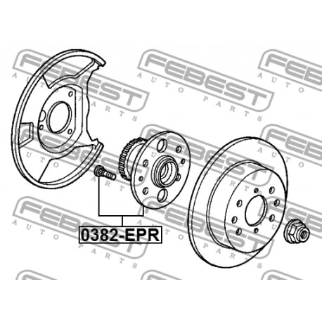 42200-S5A-J01 Honda главина задна комплект