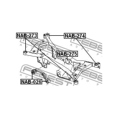 55476-8H505 Nissan тампон диференциал