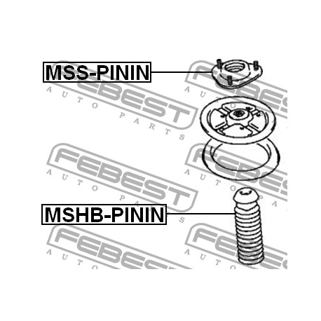 MR319786 Mitsubishi прахозащитен комплект за един амортисьор