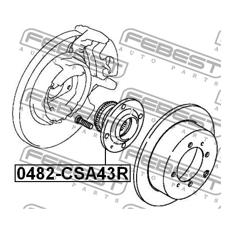 MR527452 Mitsubishi главина задна комплект