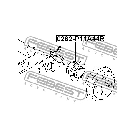 43200-2F500 Nissan главина задна комплект