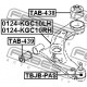 48654-B2010 Daihatsu Toyota тампон задна напречна щанга