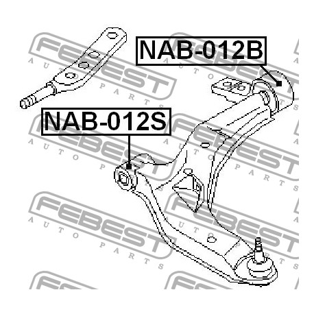 54500-4U201 Nissan тампон носач заден