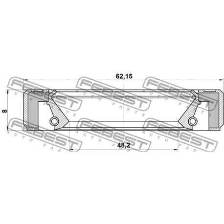 90311-49001 Toyota семеринг раздатъчна кутия 50X62X8 лява посока