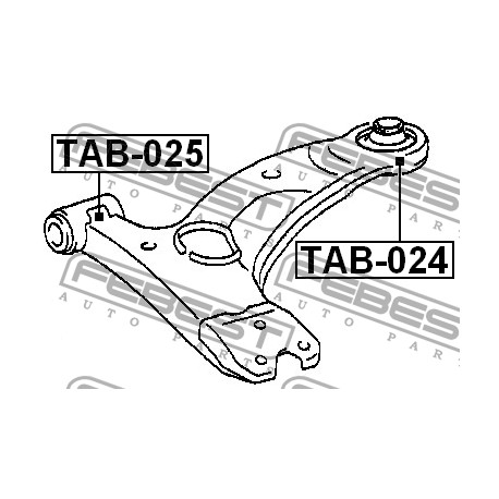 48068-02020 Toyota тампон носач преден