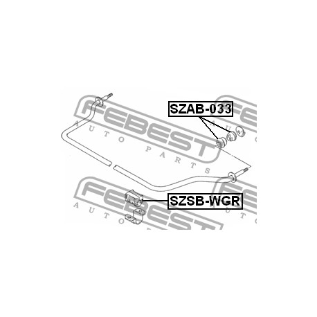 42431-70B42 Suzuki тампон стабилизираща щанга