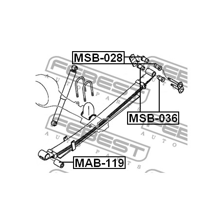 MB584530 Mitsubishi втулка ресор