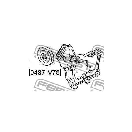 MB918552 Mitsubishi ролка паразитна
