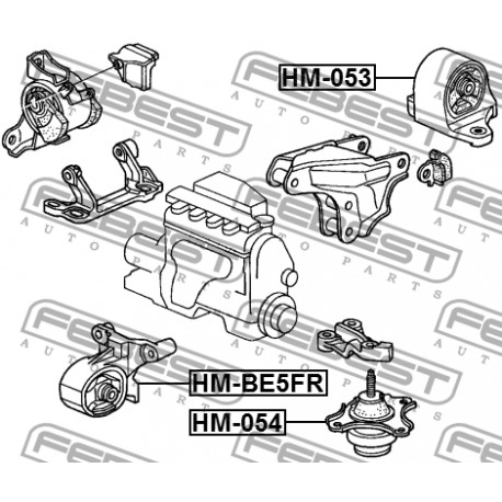 50840-S5A-020 Honda тампон двигател